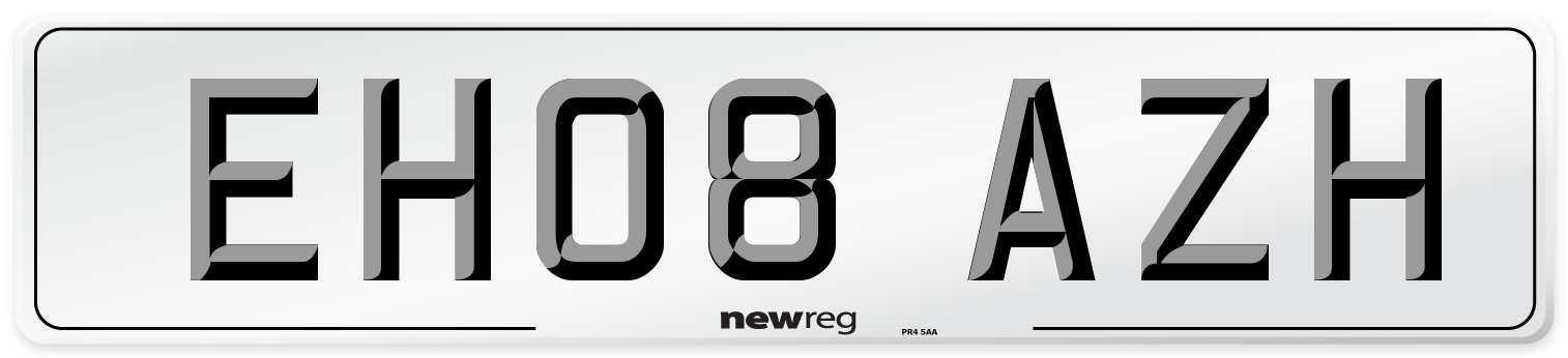 EH08 AZH Number Plate from New Reg